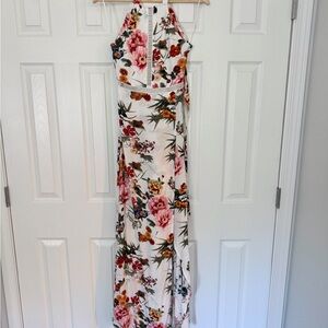 Floral Halter Maxi Dress